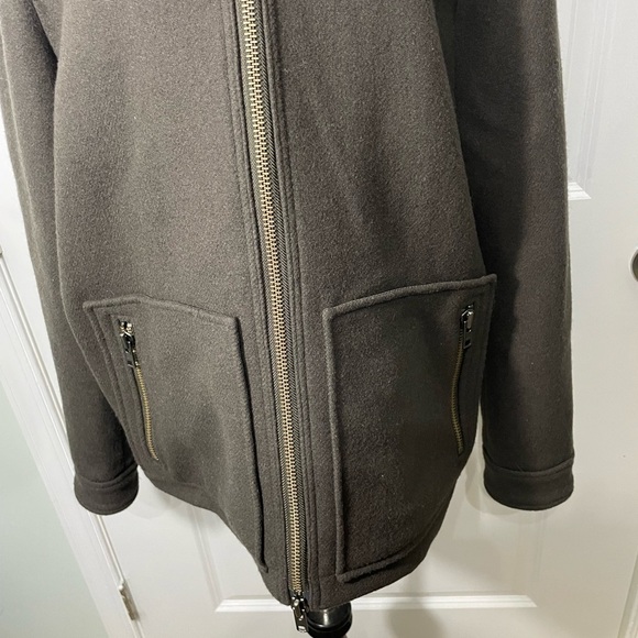 Magaschoni  Man Dark Green Hooded Jacket Size Large - Picture 5 of 10